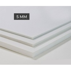 Carton mousse blanc 5 mm - 100x140 cm