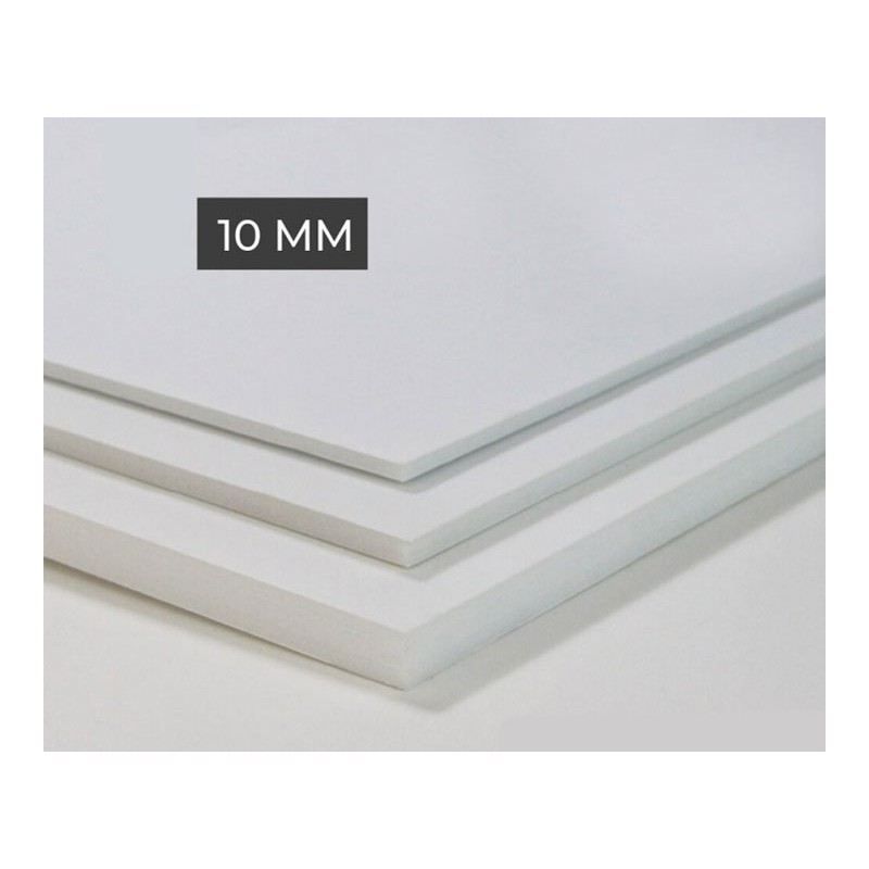 Carton mousse blanc 10 mm - 100x140 cm