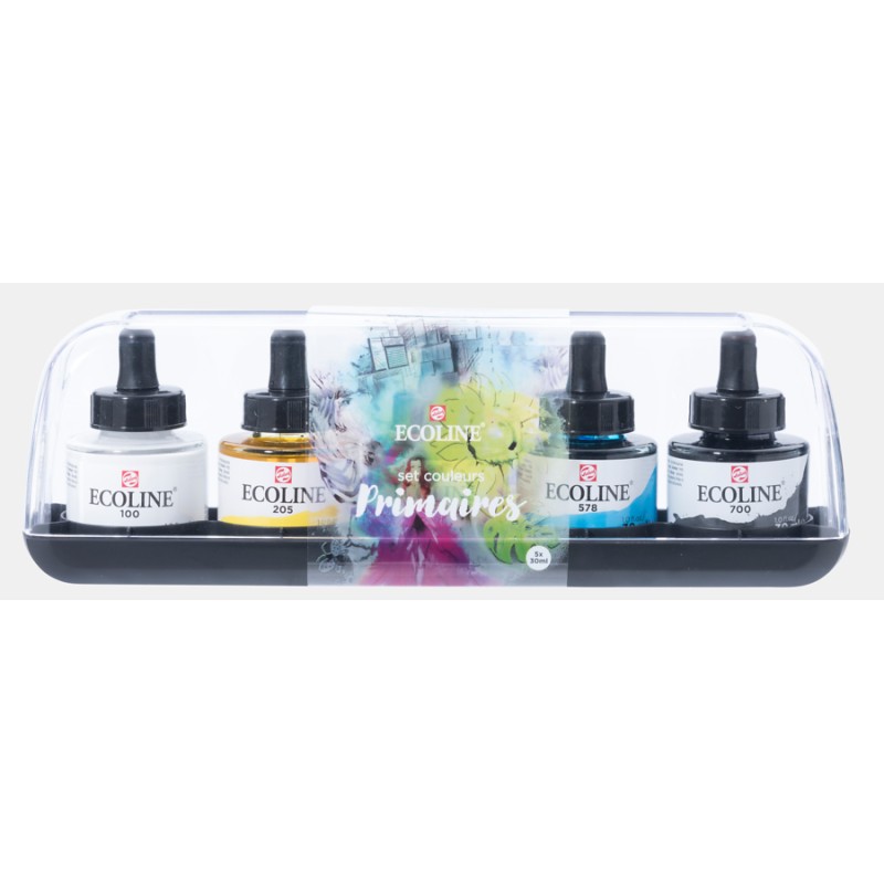 Set encres primaires Ecoline 5x30ml