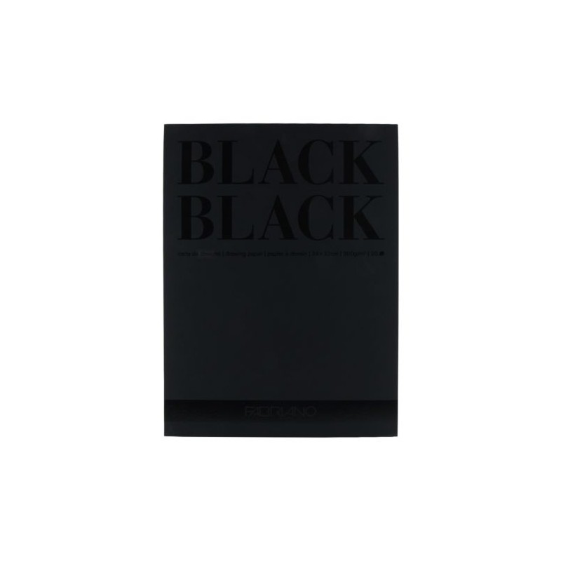 Blocs de papier Ultra noir Black Black 300g/m², 20fls collées