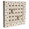 Calendrier de l'Avent en bois avec Led - 39x39x6cm