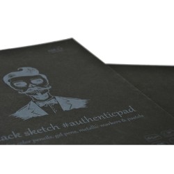 Bloc dessin noir avec étui SM.LT - 165g/m²