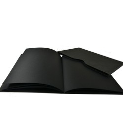 Bloc dessin noir avec étui SM.LT - 165g/m²