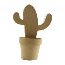 Cactus Mexicain en papier maché - 80x135x190 mm