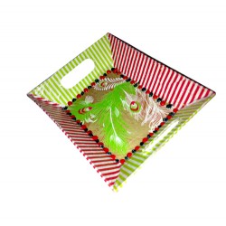 Petit plateau moderne en papier maché - 10x12x2.7cm