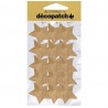 Sachet de 15 étoiles avec cordon - 4.5x4.5x1.5cm
