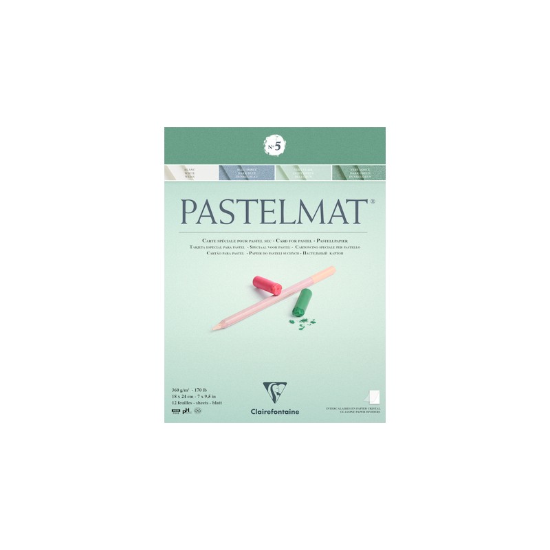 Blocs papier Pastelmat 360g/m², assortiment n°5